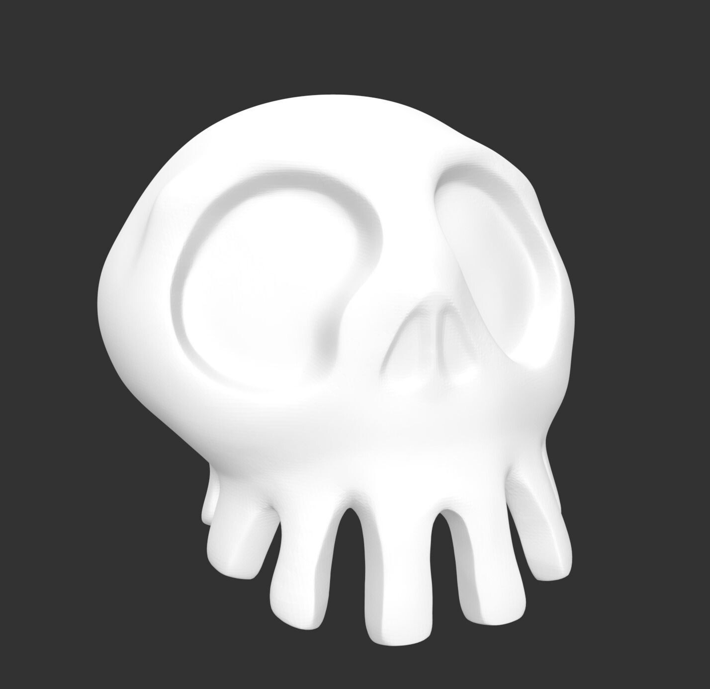 ArtStation - Haunted Mansion Holiday full skull 3D print model | Resources