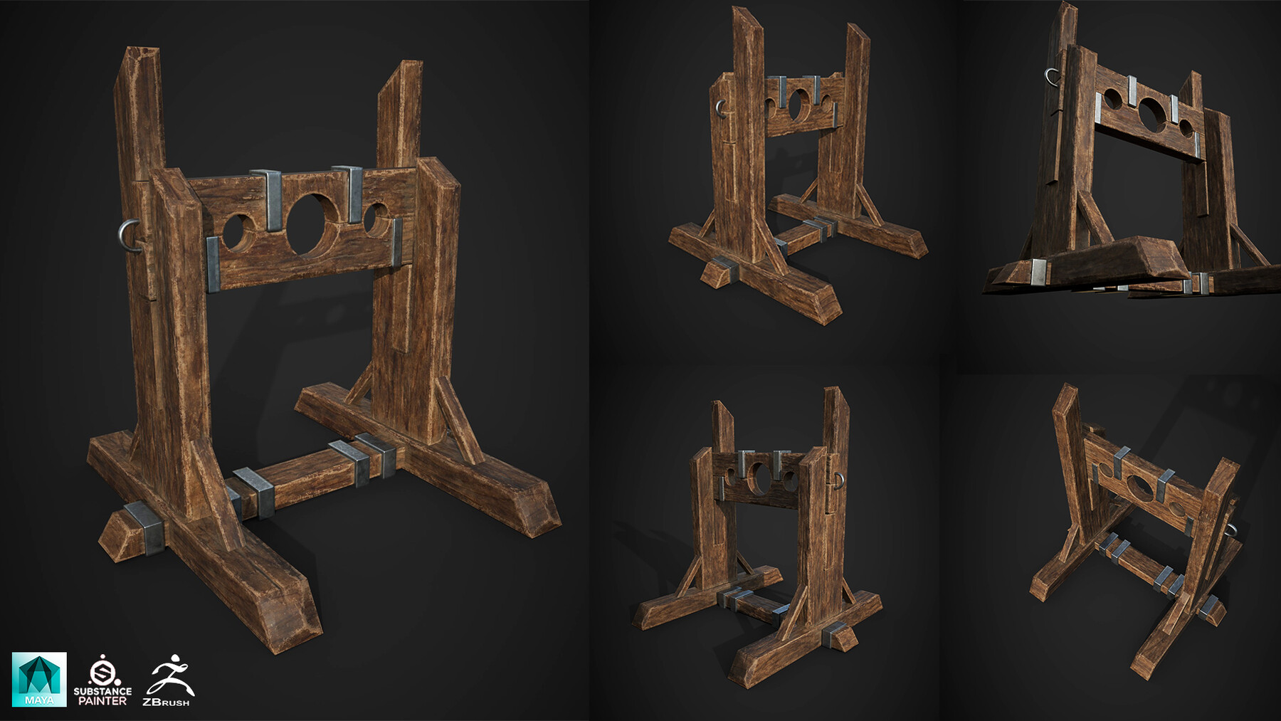 ArtStation medieval pillory Game Assets