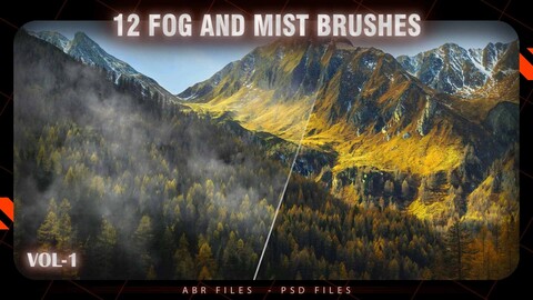 12 FOG AND MIST BRUSHES (ABR&PSD)-VOL1