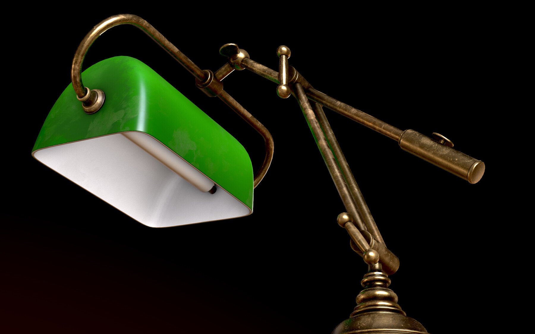 Green Gold Bankers Lamp -  Canada