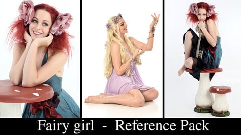x150 Fairy Girl - Stock Model Pose Reference Pack