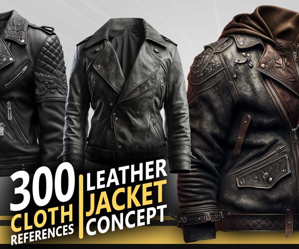 ArtStation - 300 Leather Jacket Concept - Character references | Artworks