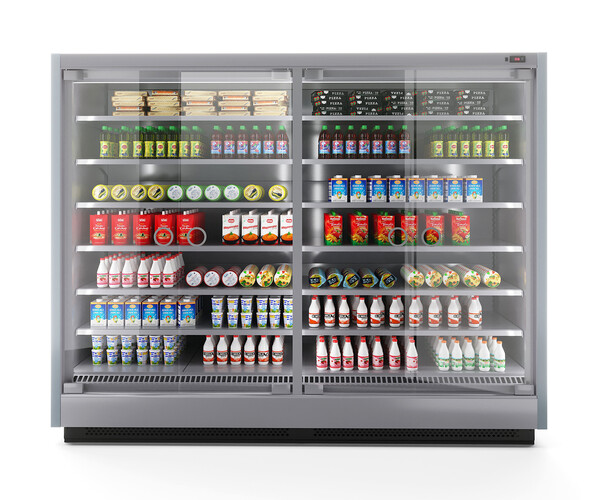 ArtStation Vertical Glass Door Fridge by Arneg Resources