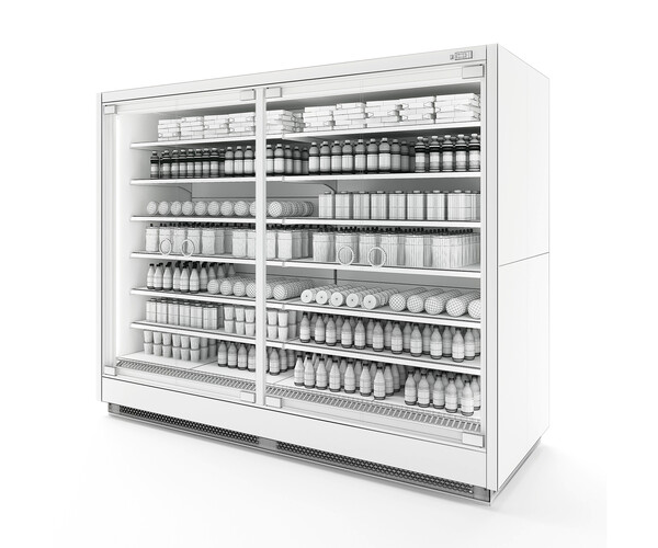 ArtStation Vertical Glass Door Fridge by Arneg Resources