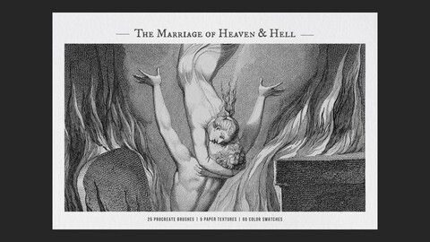 The Marriage of Heaven & Hell Procreate Kit
