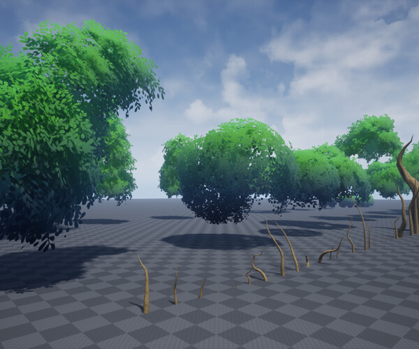 ArtStation - Modular Stylized Tree Kit | Game Assets