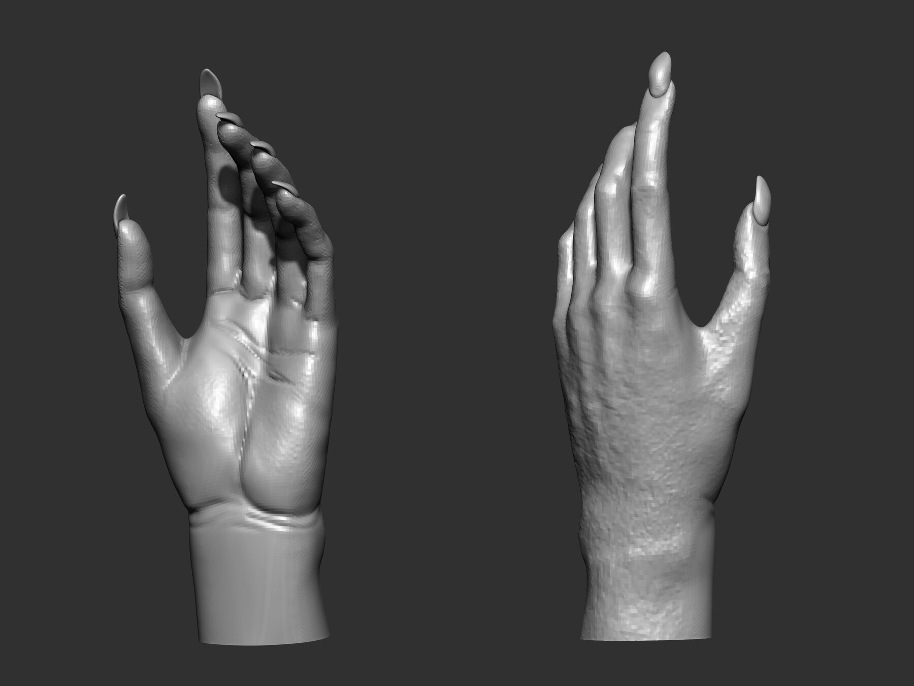 ArtStation - 8 IMM Creature & Monster hands set (OBJ & ZTOOL FILES ...