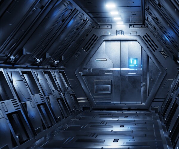 ArtStation - Sci-Fi Airlock Corridor | Resources