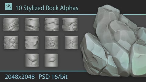 Stylized Rock Alphas