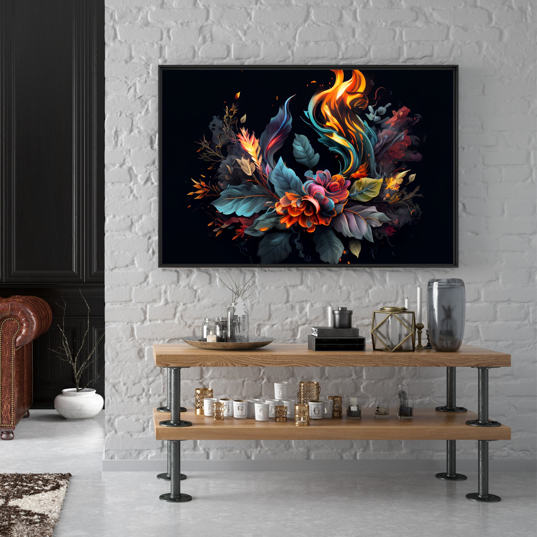 ArtStation - Abstract Art Landscape, Flowers Artwork, Flame Florals ...