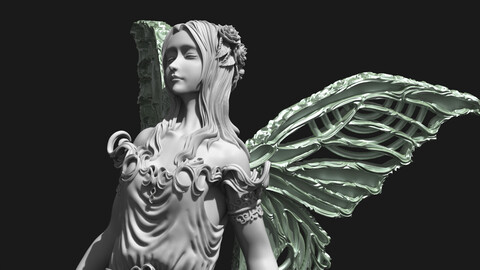 3D Game Assets 3D Printed Models Angel Figures