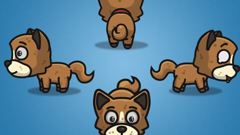 4 Directional Brown Dog