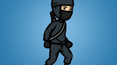 Black Ninja with Sword