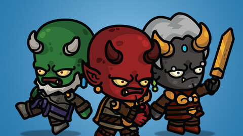 Devil Knight 3-Packs Red Green Black