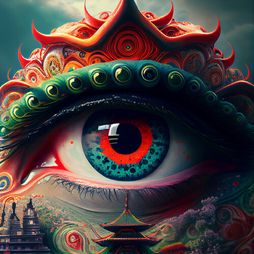 ArtStation - A Psychedelic AI Journey through Japan | Artworks