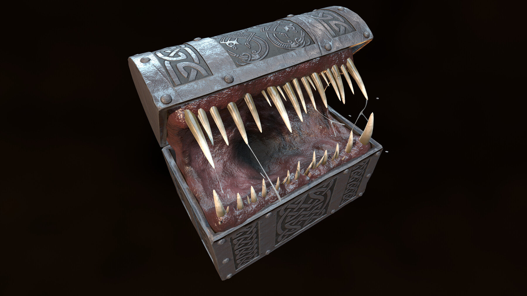 ArtStation Mimic Chest Game Assets   File 