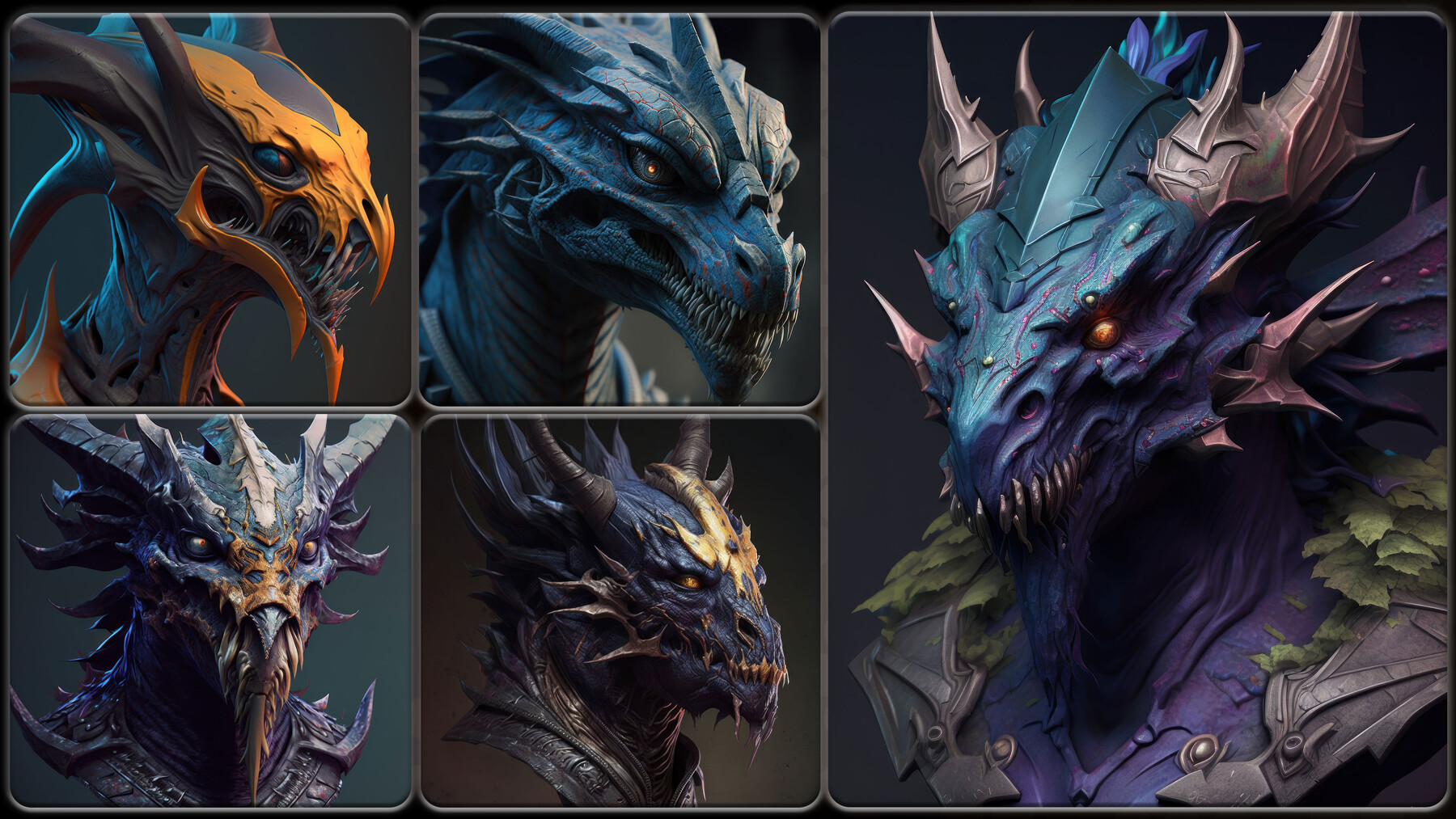 ArtStation - 200 Creature Head Sculpt (Male and Female) Reference Pack ...