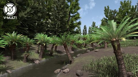 3D Model: Mesozoic Landscape