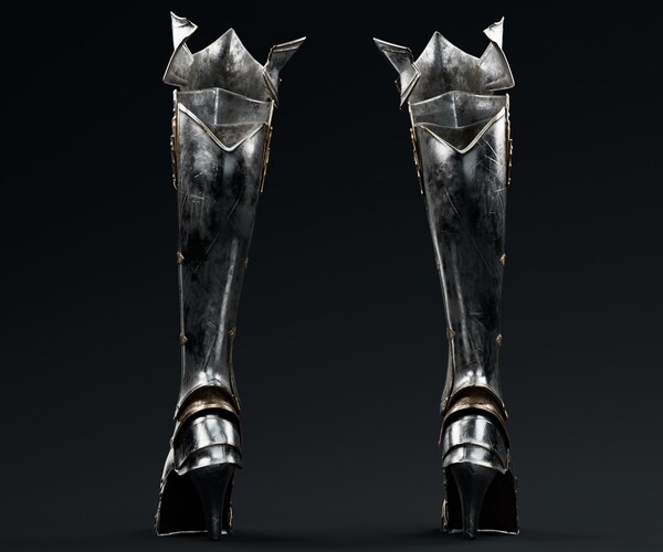 ArtStation - Female Foot And Ankle Armor MidPoly | Game Assets