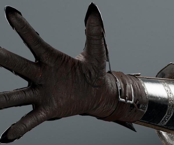 ArtStation - Female Hand And Wrist armor LowPoly | Game Assets