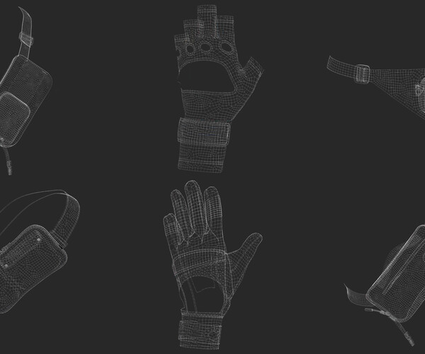 ArtStation - 18 Accessories Pack - Marvelous / CLO Project file | Game ...