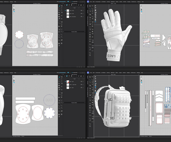 ArtStation - 18 Accessories Pack - Marvelous / CLO Project file | Game ...