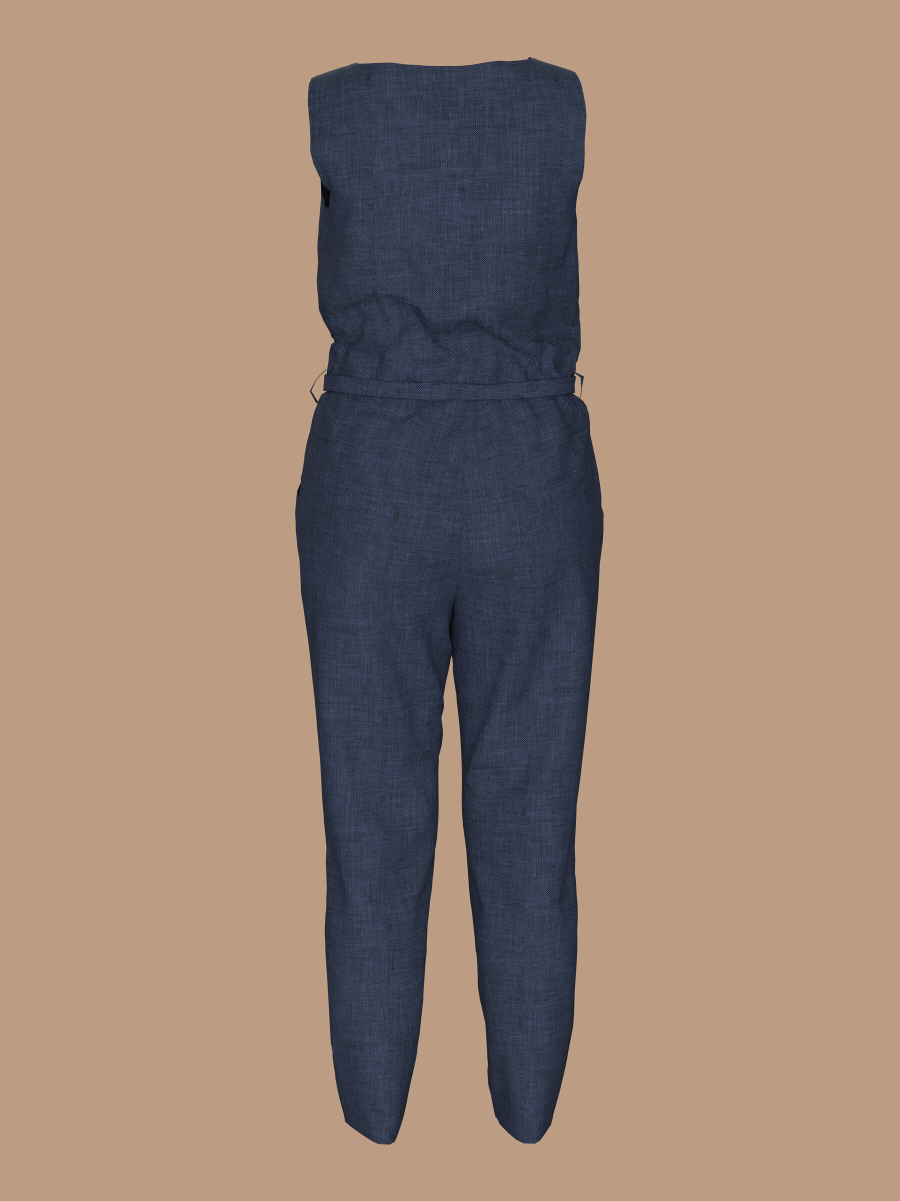 ArtStation - 3D LINEN JUMPSUIT / WOMEN | Resources