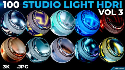 100 Studio Light HDRI Vol 3