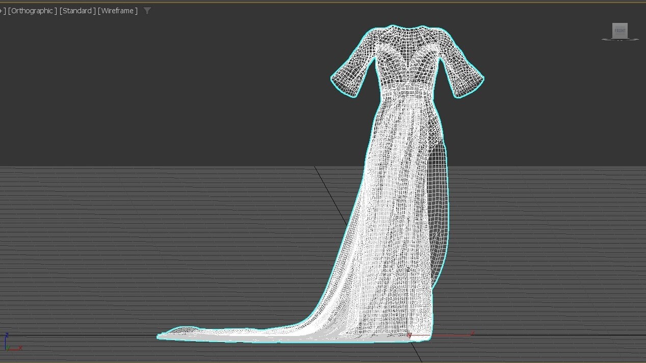 ArtStation - LUXURY DRESS _ Wedding Dress N2 #43 _ MarvelousDesigner ...