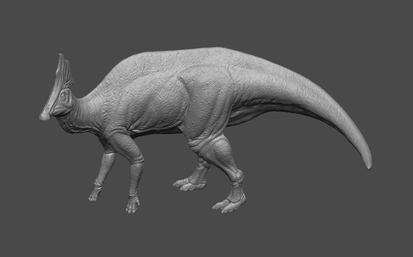 ArtStation - Olorotitan - Dinosaur for 3D Printing | Resources