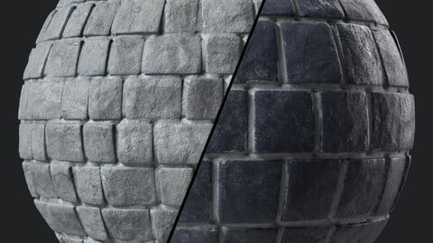 Stone Wall Materials 43- Stone walls | Sbsar Pbr 4k Seamless