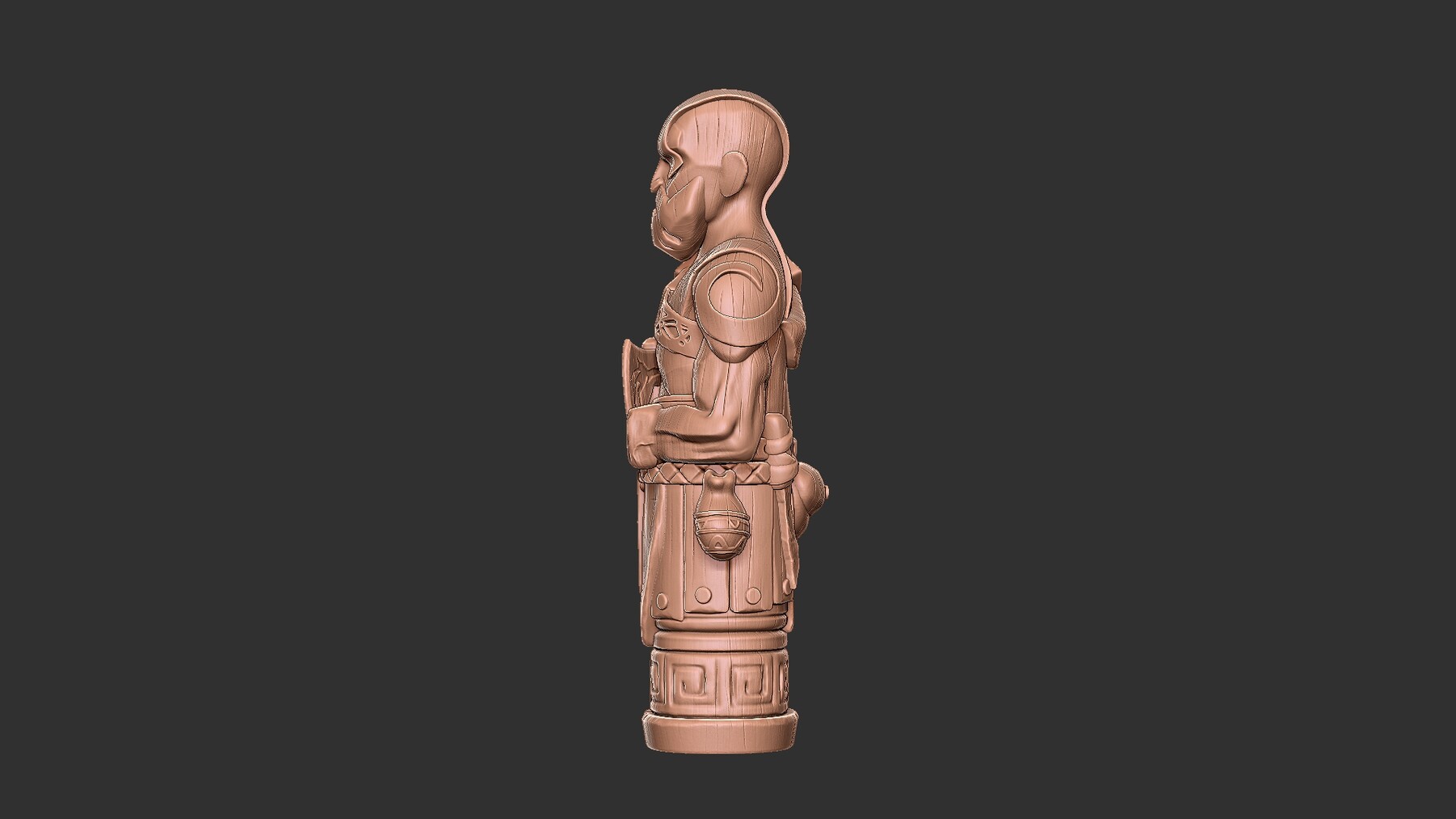 Kratos God of War Statue - STL File 3D Print