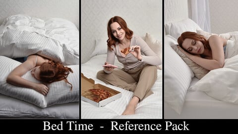 x160 Bed time -  Model Pose Reference Pack