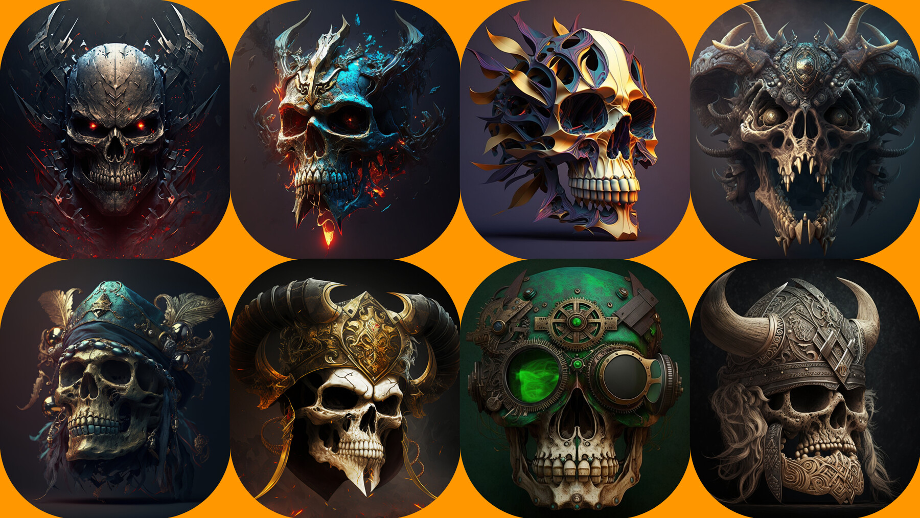 ArtStation - 100 High-Definition Skulls Reference Pack | Artworks