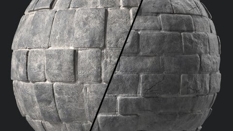 Stone Wall Materials 45- Stone walls|Sbsar Pbr 4k Seamless