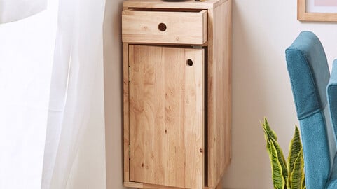 Lena Wood Mini Cabinet