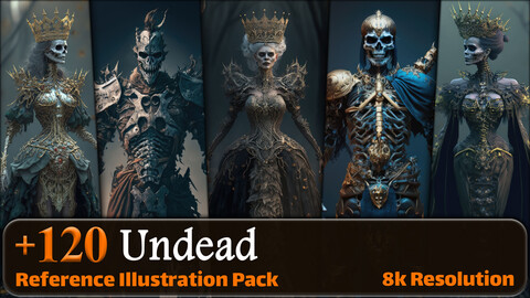 120 Undead Reference Pack | 8K | v.2