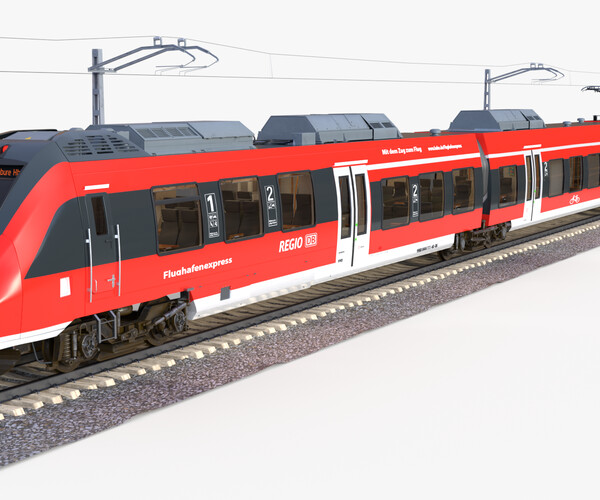 ArtStation - Bombardier TALENT Train Regodb Rigged&Animated | Game Assets