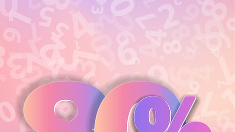 Banner for sale with the inscription 80 percen