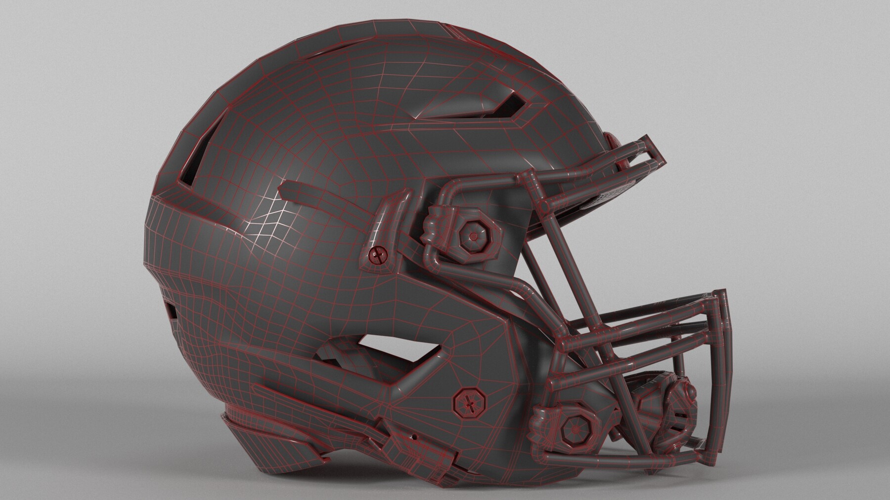 Kansas City Chiefs American Football Helmet 3D model