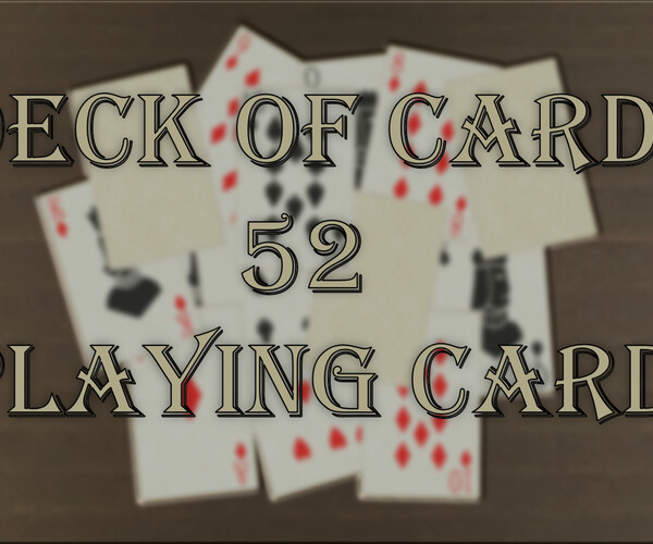 ArtStation - Deck of 52 playing cards | Game Assets