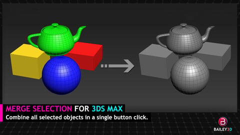3DS Max - Quick Merge Selection
