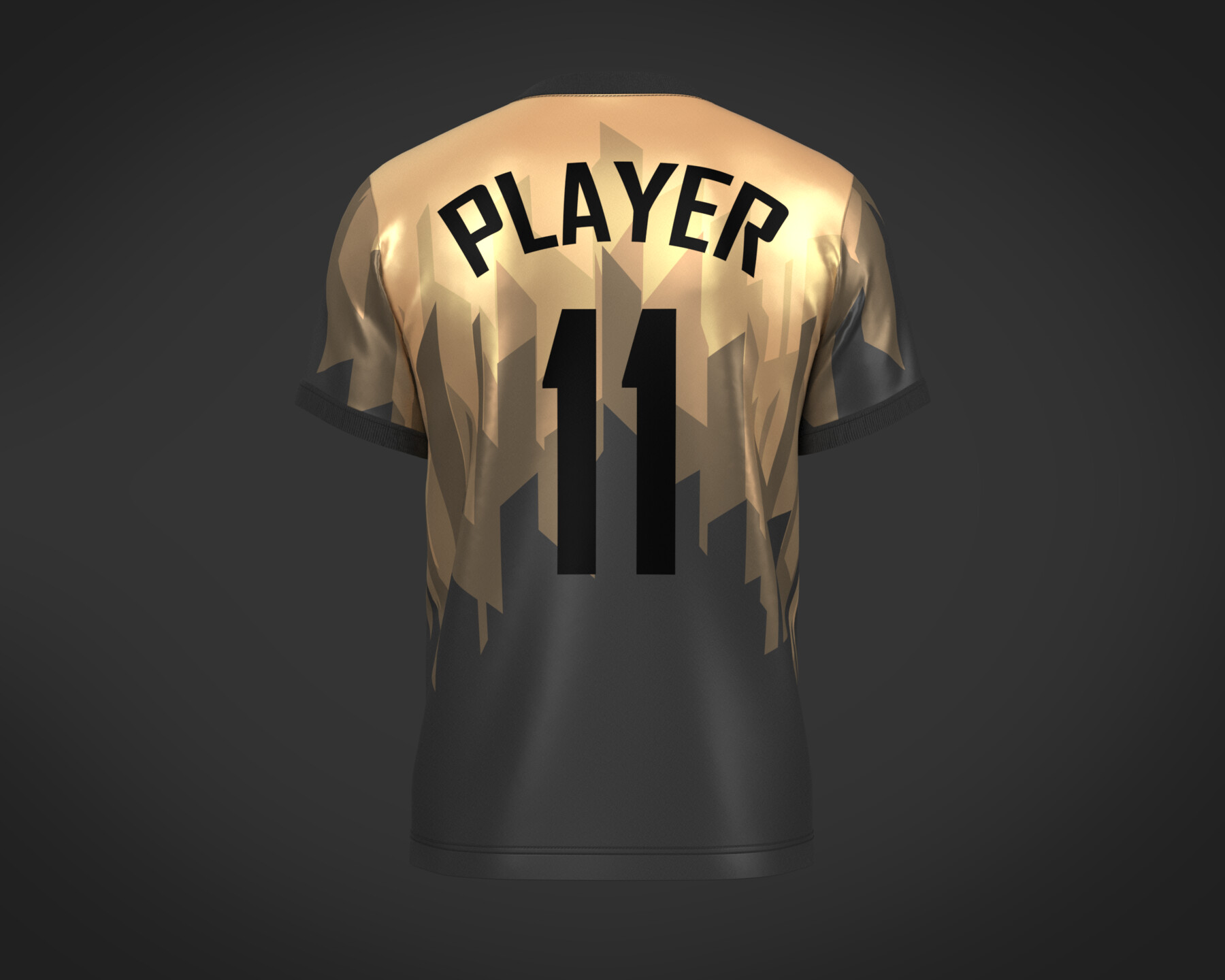 ArtStation - Mens Soccer Brown and Black Jersey Player-10