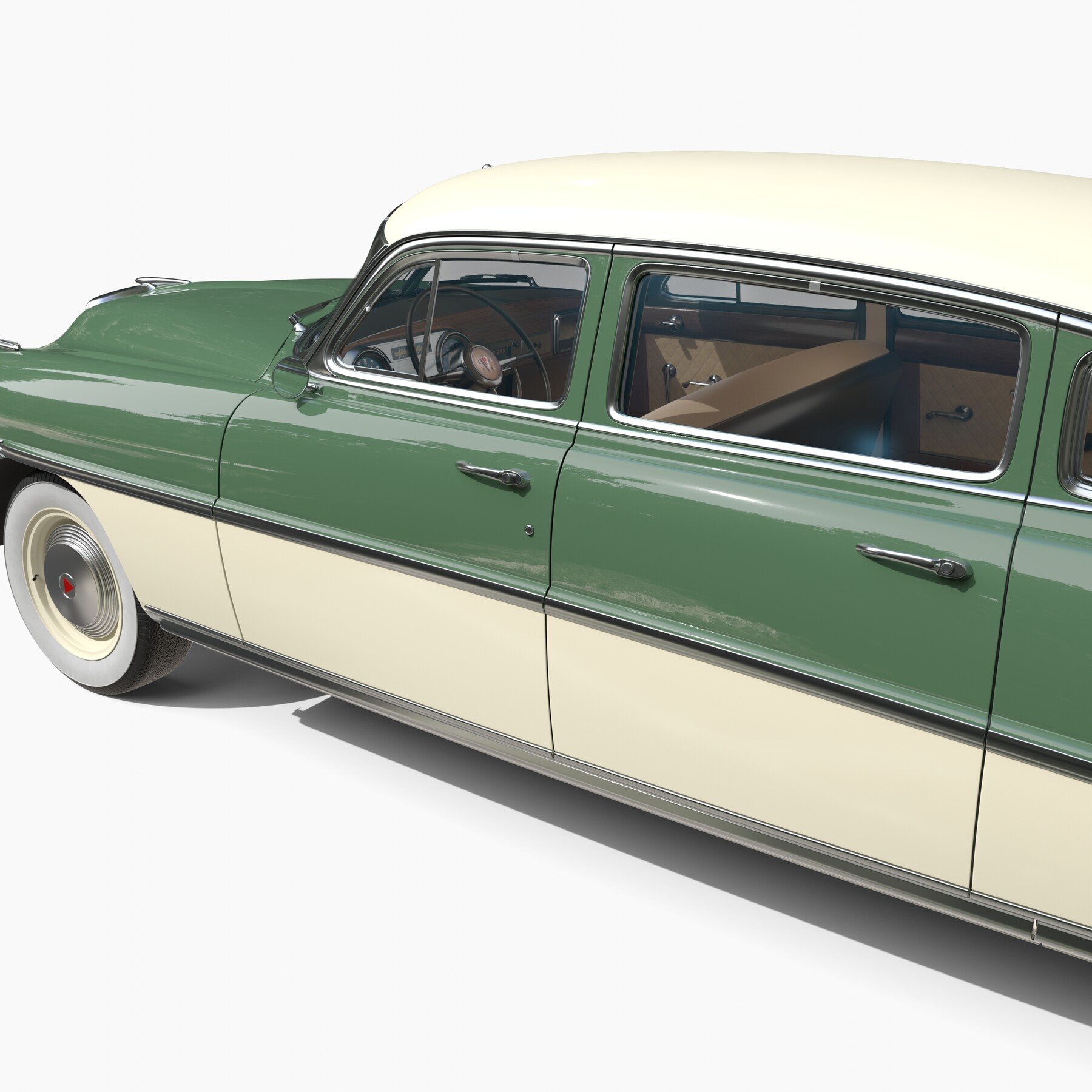 ArtStation - 4 Door Hudson Hornet with interior v2 | Game Assets