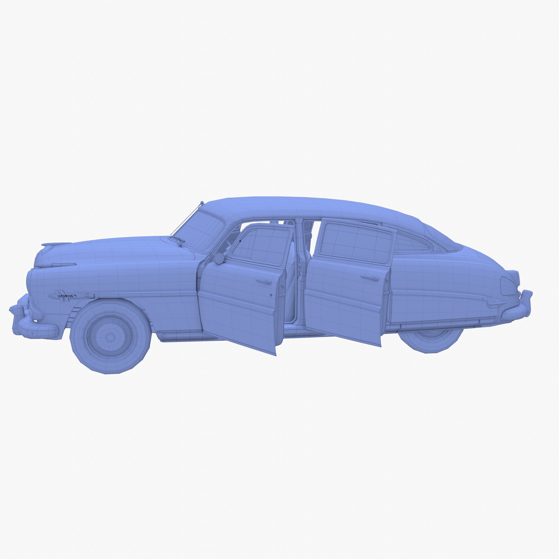 ArtStation - 4 Door Hudson Hornet with interior v2 | Game Assets