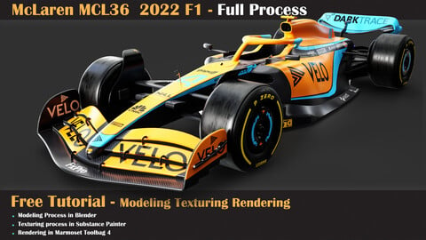 Free Tutorial - McLaren MCL36 Full Process