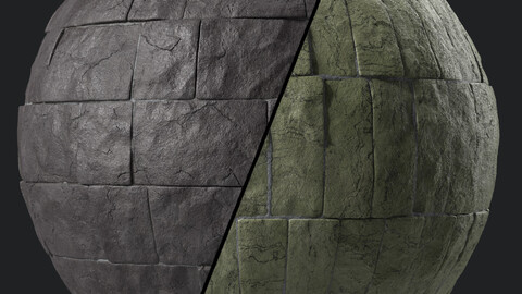 Stone Wall Materials 49- Sbsar Pbr 4k Seamless