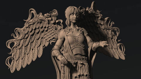 3D Game Assets 3D Printed Models Angel Figures