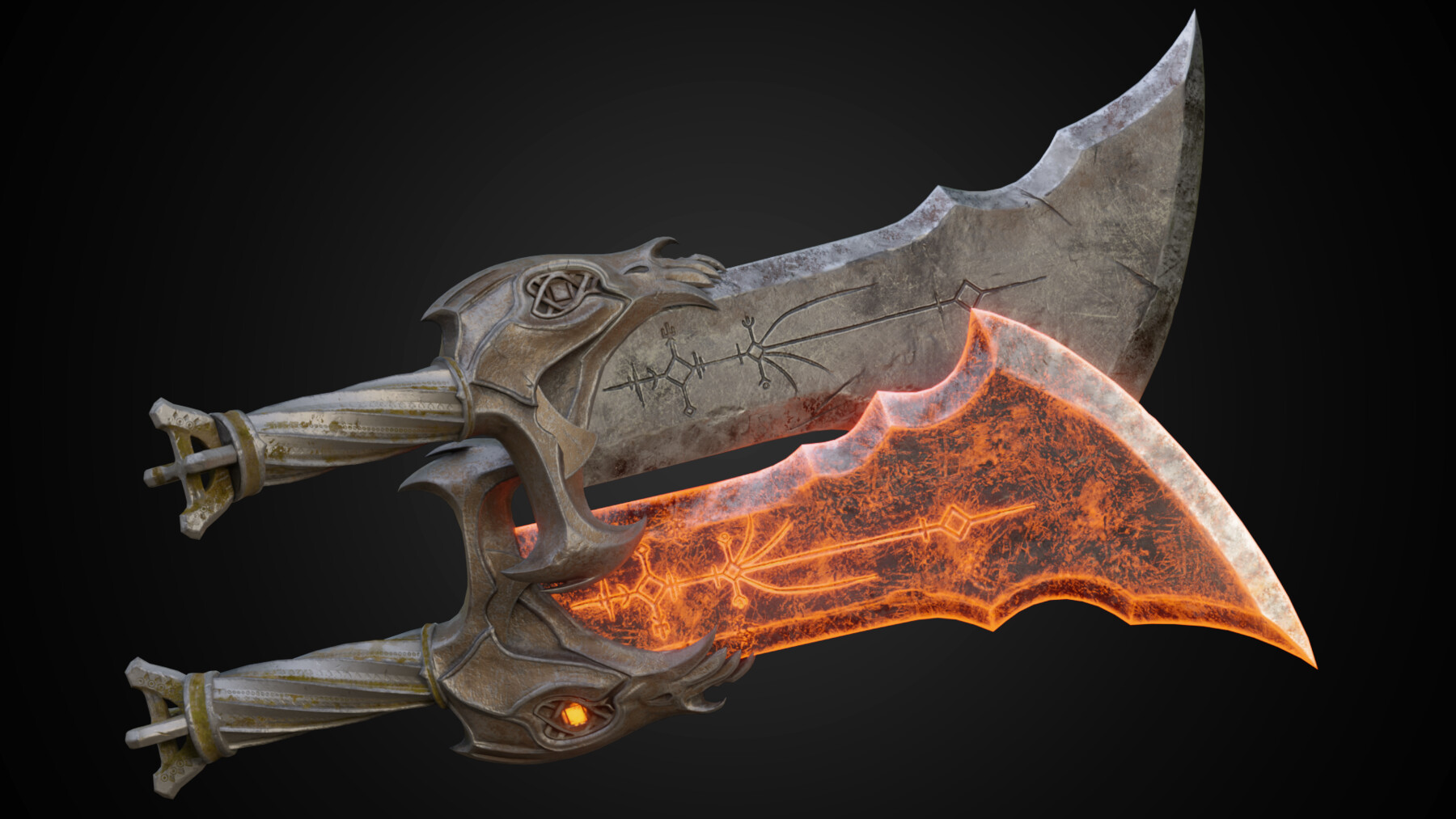 God Of War 2018 Blades Of Chaos ArtStation - Chaos blades god of war ragnarok | Game Assets