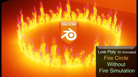 Realtime 3D Fire Ring for Blender (Customizable)
